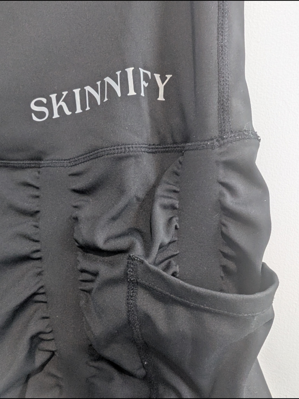 Skinnify Black Resistance Band Workout Leggings 6 Bands Size XL - Picture 6 of 7